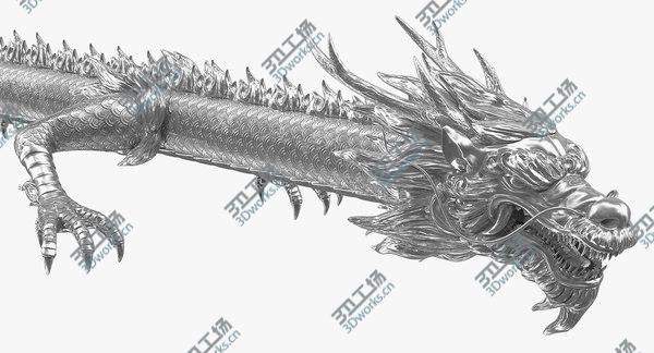 images/goods_img/20210312/3D Silver Chinese Dragon Rigged for Cinema 4D model/2.jpg